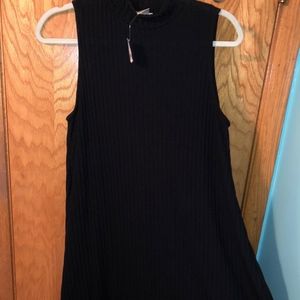 Mock Neck Swing Dress